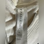 Fabletics  Plush Rib Hooded Jumpsuit Onesie size XL tall cream off white zip up Photo 9