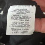 J.Crew  Black Label Collction Silk Dress White Star on Black Pattern Size 2 Photo 10