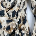 MNG Mango Womens Leopard Print Long Sleeve V Photo 2