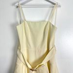 Mac Duggal Spaghetti Straps Tiered Tea-Length Dress in White Ivory Size US 12 Photo 3