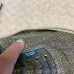 Vans off the walls grey and whites women’s sz 8 men’s sz 6.5 *flaws casual comfy Photo 3