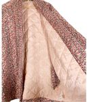 By Ti Mo Quilted Floral Print Jacket Size Medium Black Photo 10