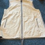 Lafayette 148 xl soft leather vest with hood and cotton lining casual sporty Gray Photo 2