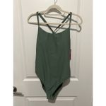 Speedo Women's Solid Racerback One Piece Soft Olive Size Large NWT $82 Photo 1