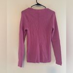 NWT Unsubscribed Cashmere Blend Fine Gauge Crewneck sweater purple XL Pink Photo 4