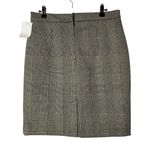 H&M  Light Brown Houndstooth Plaid Pencil Skirt 8 Photo 1