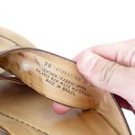 Dansko Neeci Brown Leather Linen Heels Slide Sandals Sz 39 Photo 6