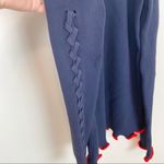 Opening Ceremony  Navy Cold Should Knit Top with Braided Sleeves Photo 2