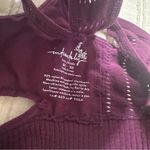 Free People  Keyhole Burgundy Bralette Photo 4