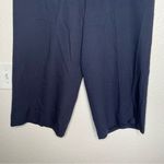 AnotherEight london navy blue high waisted wide leg dress pants capris size 14 Photo 3