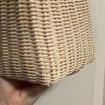 💖 NWOT Loulu Tan Wicker Bucket Bag Black Photo 4