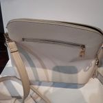 Lovestitch Brand Name Pink Beige Dome Crossbody Shoulder Bag Tassel Gold Hardware Photo 3