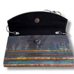 Sondra Roberts  Watercolor Clutch Shoulder Hardside Multicolor Purse Photo 2