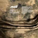 Avia  Army Green Crossover Front Floral Print Athletic Spandex Shorts Photo 1