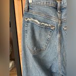 Abercrombie & Fitch Abercrombie The Dad High Rise Jeans frayed distressed petite short medium wash Photo 8
