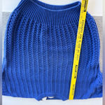 Vintage Cacharel Cobalt Blue Cotton Crewneck Sweater Size Medium 80s 90s Photo 7
