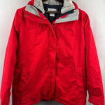 Columbia Women’s  Interchange Winter Coat, Red Size 1X Hooded Photo 0
