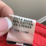 J Brand  Bright Red Skinny Leg Ankle Jeans Photo 5