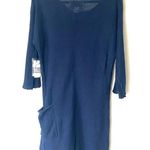 Brochu Walker New  Navy Blue Knit Cotton Dress Size Small Photo 1