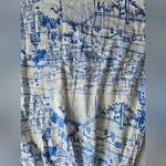 Calypso St. Barth  Coastal Sails Linen Blend‎ Maxi Skirt Size M Photo 5