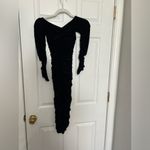 Norma Kamali  Off Shoulder Slinky Dress in Black Photo 5
