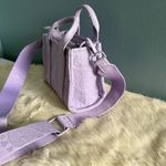 Betsey Johnson  Xorainq Mini Lavender Heart Tote Purse Photo 4