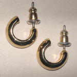 Elegant Gold Tone Dainty Boho Hoop Earrings Photo 0