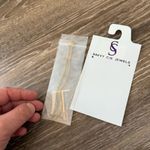 NWT Savvy Cie Jewels Gold “T” Initial Pendant Necklace Photo 3