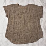 Maurice's  Cheetah Lattice Neck Blouse size XL Photo 2