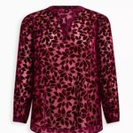 Torrid NWT Velvet Burnout Hi-Low Pullover Top Plus Size 1 1X 14-16 Photo 1