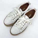 Alias Mae White Leather Lace up Platform Espadrille Sneakers Photo 2