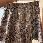 Snakeskin Silk Tie Skirt Size M Photo 1