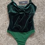 Lulus  green velvet bodysuit  Photo 1