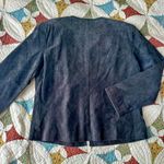 Chico's Vintage Y2K babydoll unique grey suede 100% real leather jacket Photo 3