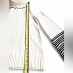 Venus Cold Shoulder Turtleneck Sweater Womens Bell Sleeves w/Fringe Ivory Size S Photo 3