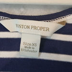 long sleeve blue and whit shirt Size XS Photo 2