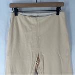 Lysse Cream & Black Color Block Stretch High Rise Cropped Leggings Size L Photo 1