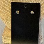 Vintage Elegant Diamond Gold and Black Cameo Earrings Photo 2