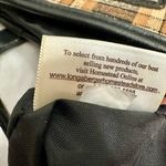 Longaberger  Black Brown Plaid Cloth Bucket Bag Silver Hardware Vintage Fall Cozy Photo 11