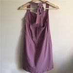 Kendall + Kylie x PACSUN Mauve Pink Purple Neck Tie Halter Mini Dress Photo 4