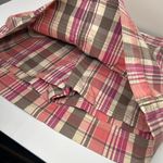 Mudd Vintage Y2K 2000s retro Pink tan orange brown plaid mini skort skirt Photo 5