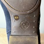 Lucky Brand  Boots 9M Navy Blue Suede Studded Ankle Booties Zip Boho Western Moto Photo 8