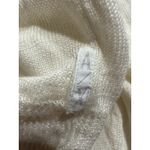 Armani Exchange AX  Linen Top For Women V Neck Long Sleeves Collared Sz 2XL White Photo 4