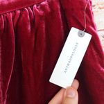 Anthropologie  | Raspberry Montie Velvet Mini Skirt Photo 11