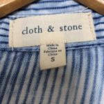 Cloth & Stone Anthropologie L Piper Denim Chambray Striped Button Down Size S Photo 4