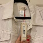 Alice + Olivia Cropped White Denim Jacket - Small Photo 2