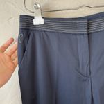 golfino womens golf Pants 8 Navy Blue Gold Trouser Classic Elegant Nautical Clas Photo 3