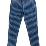  | American Eagle Striped Mom Jeans Photo 1