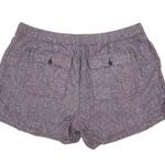 Lane Bryant Linen Blend Shorts Women's Plus Size 26/28 Purple Wine Drawstring Photo 1