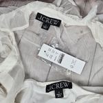 J.Crew  Ruffle button-up shirt‎ in crinkle chiffon in Ivory 6 NWT Photo 2